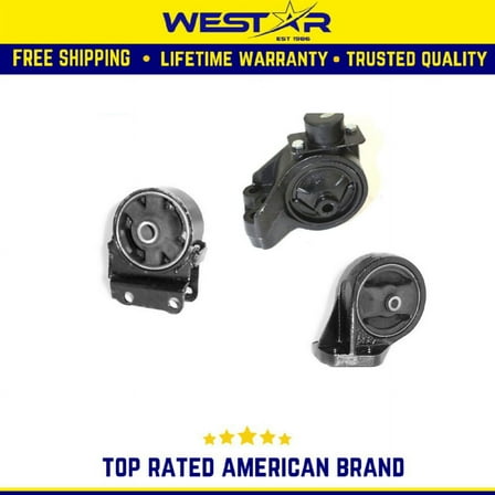 Engine Motor Mount 3PCS Set Compatible for 2001-2006 KIA Optima 2.4L | A7129 A6108 A7106 Replaces 8769 8722 8783