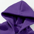 thumbnail image 5 of Resicozy Men's Quarter Zip Hoodies Zip Up Solid Color Hoodie Long Sleeve Drop Shoulder Sweatshirt Casual Pullover Purple XL, 5 of 7