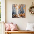 thumbnail image 5 of Canvas Wall Art Landscape Nature Canvas Art Print Tree Forest Leaves Yellow Fall Pictures Wall Decor for Living Room Bedroom Artwork Decorations Stretched Framed Ready to Hang 8"x8", 5 of 9