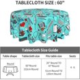 thumbnail image 3 of Nurse Tablecloth Round 60 Inch Table Cloth Cover Mat Holiday Party Decoration for Dining Room Home Kitchen Picnic, 3 of 6