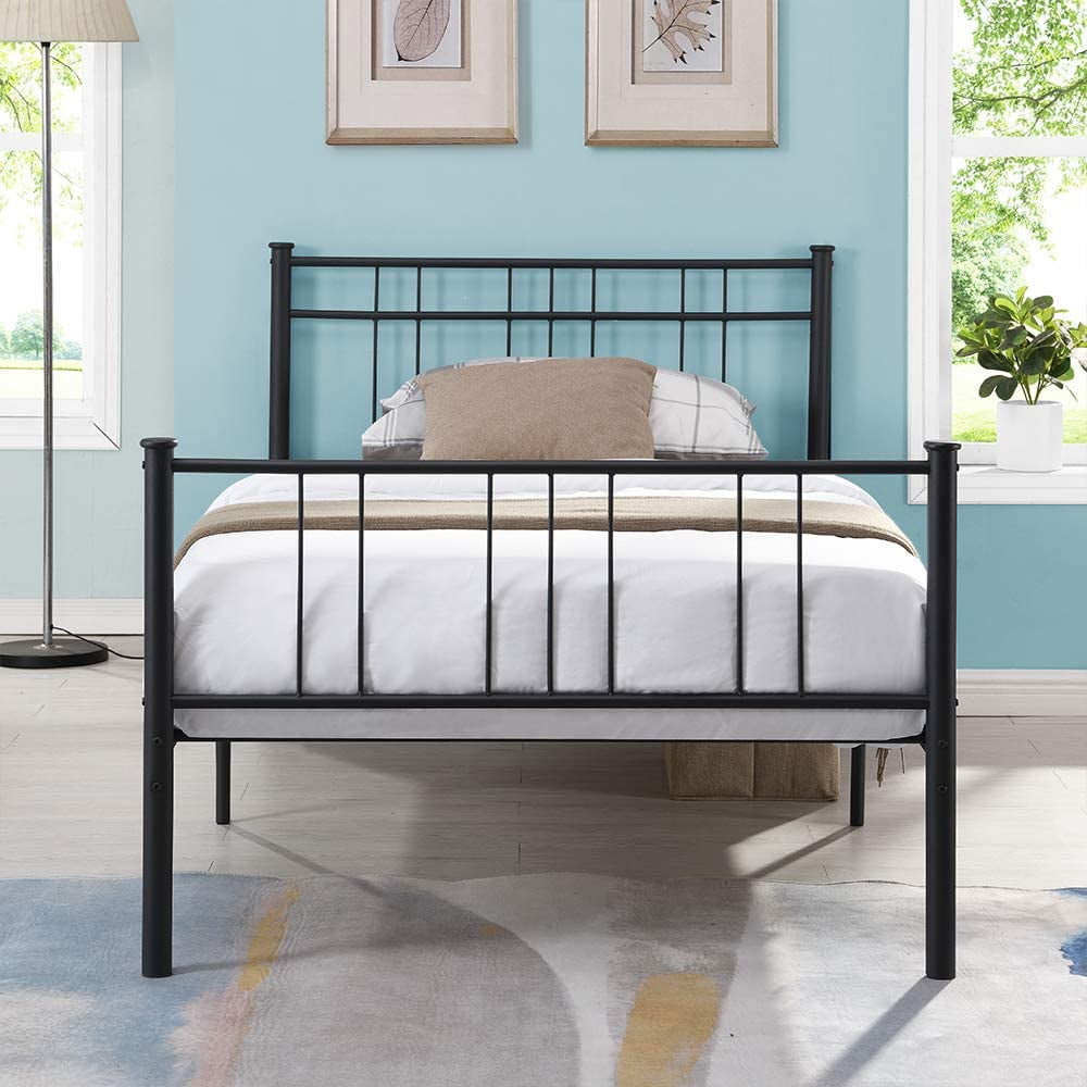Night Therapy Platform Metal Bed Frame, Night Therapy Smart Base Steel Bed Frame Foundation Full