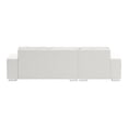 thumbnail image 6 of ZUO Brickell Modern Pine Wood Polyurethane and Polyester Sectional in White, 6 of 11