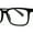 Matte Black, variant on Stylish Matte Finish Rectangle Plastic Reading Glasses Blue +2.0