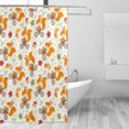 thumbnail image 2 of Honeii Forest Squirrel Print Shower Curtain 72x72in,Bathroom Curtain,Waterproof Fabric Shower Curtain Set with Hooks, 2 of 4