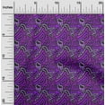 thumbnail image 2 of oneOone Viscose Chiffon Purple Fabric Abstract Sewing Material Print Fabric By The Yard 42 Inch Wide, 2 of 4