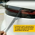 thumbnail image 5 of Smoke Light Gloss Vinyl Film Tint 12"x72" Headlight Taillight Fog Wrap Cover EAB, 5 of 6