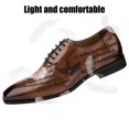 thumbnail image 5 of JITAI Men Dress Shoes Fashion Oxford Shoes for Men Brown Size 12, 5 of 6