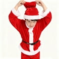 thumbnail image 6 of Bzdzmqm under $5 Santa Claus Suit, 4-PieceChildren'sSanta Claus Suit Unisex Christmas Costume Set, Festive Dress Up for Holiday Parties Photos, Complete Santa Outfit with Hat Accessories forBoysGirls, 6 of 9