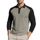 thumbnail image 2 of pstuiky Camisas de manga larga abrigadas para hombre, Blusas y camisas casuales de manga larga con cuello vuelto y medio botón para hombre Tops de talla grande para hombre xxl, 2 of 9