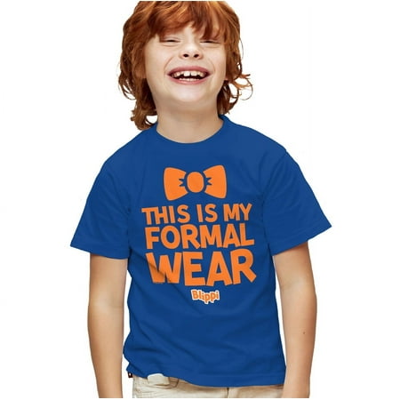 Blippi This Is My Formal Wear Kids T Shirt for Youth Boys and Girls, Royal, Small