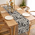 thumbnail image 3 of Table Runner 60 Inches Long for Kitchen Dining, Happy Easter Dresser Scarf Farmhouse, Dining Table Decorations for Wedding/Parties, Vintage Rabbits Carrots Eggs Love Beige 13 x 60 In, 3 of 8
