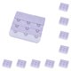 thumbnail image 3 of sweethay Correa de extensión Extensores de sujetador Hebilla 3 Accesorios de gancho Sujetador Transpirable Reemplazo ajustable 3 filas púrpura claro morado claro 10piezas sweethay CBP460834, 3 of 4