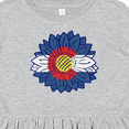 thumbnail image 4 of Inktastic Colorado Flag Sunflower Girls Toddler Dress, 4 of 5