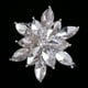 thumbnail image 3 of Festival De Navidad De Nieve Diamante Rhinestone Broche De Boda Banquete Hugo Pin de broche de copo de nieve de Navidad, 3 of 8