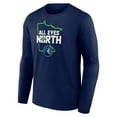 thumbnail image 2 of Men's Navy Minnesota Timberwolves Pick & Roll Coverage Long Sleeve T-Shirt, 2 of 3