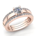 thumbnail image 1 of Natural 3carat Round Cut Diamond Ladies Bridal Solitaire Anniversary Engagement Ring Solid 14K Rose, White or Yellow Gold GH I1, 1 of 3