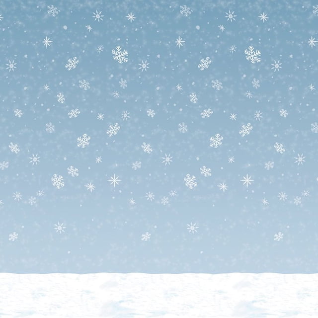 Telón de fondo PMU Christmas Winter Sky de 1,2 m x 9 m, paquete de 3