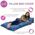 thumbnail image 2 of Posh Creations Kids Floor Pillow Cover - Premium Cushion and Lounger Covers for Pillows (Pillows Not Included) Royal Blue, 2 of 3