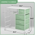 thumbnail image 4 of Sorbus Modern Color Print 9-cubby Storage Tower Teal, 4 of 7