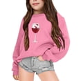 thumbnail image 2 of Mercatoo Toddler Baby Girls Sweatshirts Christmas Print Crewneck Pullover Long Sleeve Shirts Tops Girl Fall Winter Clothes, 2 of 4