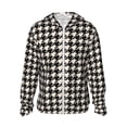 thumbnail image 1 of Fotbe Black and white houndstooth Chaqueta con Protección Solar UPF 50+ para Hombre y Mujer, Camisa con Capucha y Bolsillos-3X-Large, 1 of 7