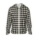 thumbnail image 1 of Fotbe Black and white houndstooth Chaqueta con Protección Solar UPF 50+ para Hombre y Mujer, Camisa con Capucha y Bolsillos-3X-Large, 1 of 7
