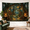 B, variant on XaaKee Room Tapestry, Lantern Cobblestone Library Enchanted Forest, High-Quality Polyester Tapestry Wall Hanging, 60x40Inch