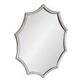 thumbnail image 2 of Kate and Laurel Miroir d'Accent Rond Encadré Festonné, Diamètre 24 Pouces, Argent, 2 of 15