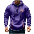 thumbnail image 2 of JUSLIO Hoodies for Men Half-Zip with Pockets Everyday Wear Long Sleeved Zipper Hooded Sweatshirts, 2 of 5