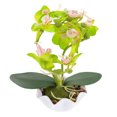 thumbnail image 1 of Orquídea artificial Phalaenopsis con maceta, decoración vívida para el hogar., 1 of 6
