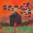 thumbnail image 2 of Jachimiec, Sue 12x12 Black Ornate Wood Framed with Double Matting Museum Art Print Titled - Kasten Barn, 2 of 4