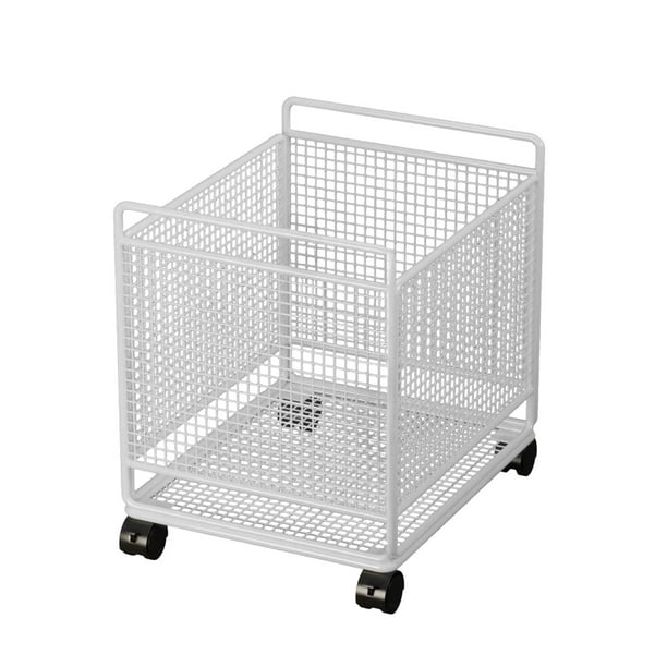 Cesta para la colada con ruedas para la entrada Blanco