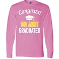 thumbnail image 3 of Inktastic Congrats My Aunt Graduated with cap Long Sleeve T-Shirt, 3 of 5