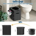 thumbnail image 6 of Wadeo XL Portable Toilet with Detachable Phone Shelf, 6 of 8