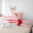 thumbnail image 6 of Homewish Santa Claus 7-Piece Twin Bedding Sets for Teens Boys Girls,Geometric Stripes Bedding Comforter Set,Xmas Snowflake Breathable Sheet Sets,Lightweight Room Decor,Reversible, 6 of 8
