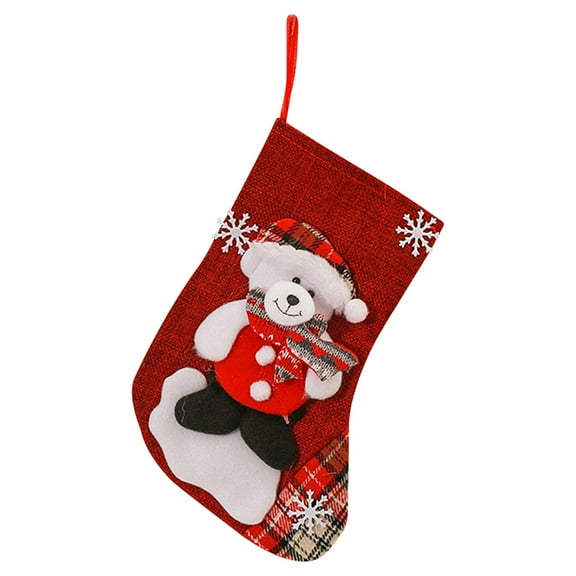AnuirheiH Candy Bag Christmas Gift Christmas Tree Decoration Stockings Christmas Snowman Socks Decoration