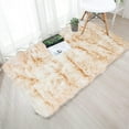 thumbnail image 1 of Wool Imitation Sheepskin Rugs Faux Non Slip Bedroom Shaggy Carpet Mats, 1 of 2