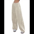 thumbnail image 1 of Pantalones de Paracaídas para Mujer, Pantalones Holgados de Pierna , Pantalones Deportivos con Cintura Elástica Y2K, Pantalones Deportivos, Ropa de Calle Lechoso XL, 1 of 10