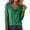 Green, variant on 2026 New!Women's Cowl Neck Long Sleeve Tops, Trendy Draped Loose Fit Elegant Blouses