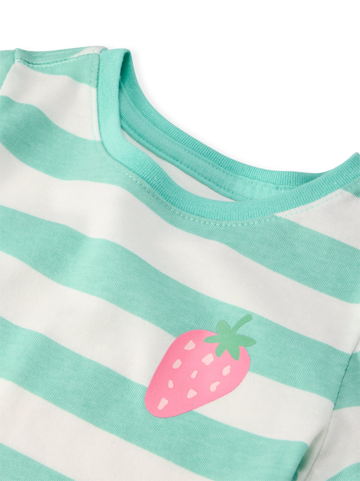 Garanimals Newborn, Baby & Toddler Girl Cotton Short-Sleeve Graphic T-Shirts, 3-Pack, Sizes 0-6T