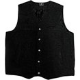 thumbnail image 1 of Wyoming Traders Men's Buckaroo Wool Vest, Black, Small, 1 of 4