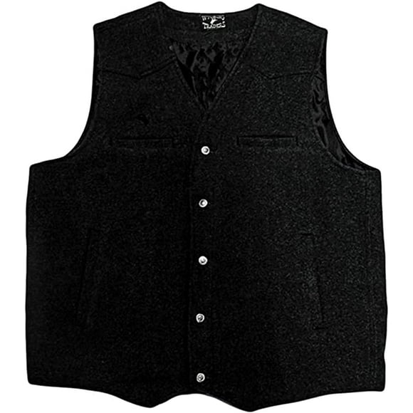 Wyoming Veste en Laine Buckaroo pour Hommes, Noir, Petit