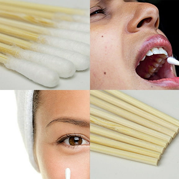 US1000-2000 Pcs Cotton Swabs Applicator Q-tip 6" Extra Long Wood Handle Cleaning