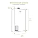 thumbnail image 5 of Combo Calentador de Agua Modulante Para 2 Regaderas, 1 Lavabo Y Presurizador de Agua 35 1/4 HP AVERA CM14NATPR35L, 5 of 6