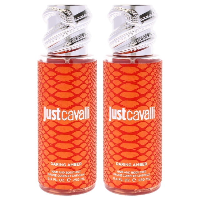 Perfume Roberto Cavalli Just Cavalli Daring Amber, 250 ml, paquete de 2