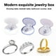 thumbnail image 4 of 1 caja de regalo para pendientes, caja de almacenamiento de joyas con forma de concha, caja organizadora de exhibición para collares, 4 of 8