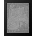 thumbnail image 2 of Vision Studio 15x18 Black Modern Framed Museum Art Print Titled - City Map of New Orleans, 2 of 5