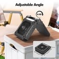 thumbnail image 3 of Ventilador solar AddAcc de 10 pulgadas con panel solar, 3 velocidades y luz LED, 3 of 8