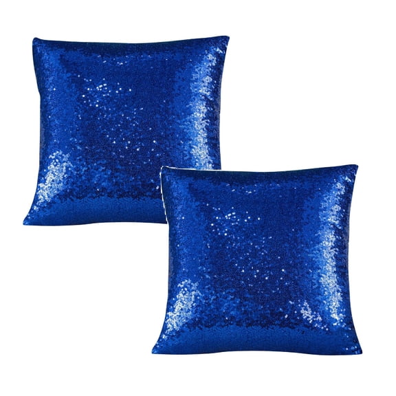 2Pack 15.7‘’X15.7‘’ Sequin Pillowcase For Wedding Party Decoration Sequin Solid Color Gradient Pillowcase Sofa Cushion Pillowcase Pillow Case Home Decor