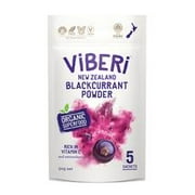 100% Certified Organic Blackcurrant Powder from Viberi, High in Vitamin C and Anthocyanins, Non-GMO